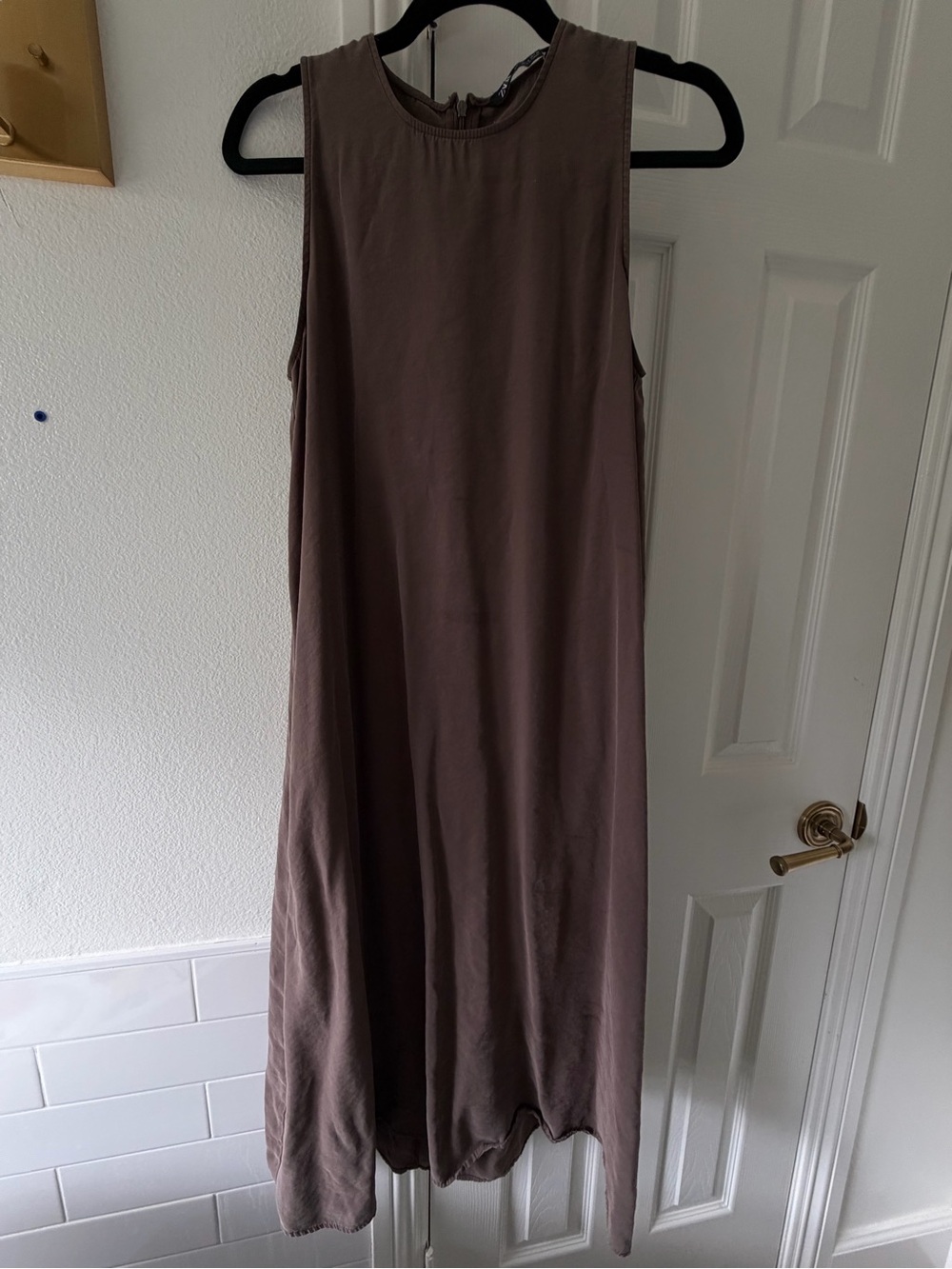Zara Taupe Brown Maxi Dress
